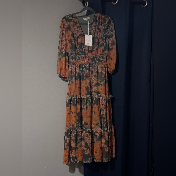 Polagram Dresses & Skirts - Happy Buddha Boutique Multicolor Floral Dress